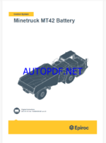 Epiroc Minetruck MT42 Battery Control System Manual