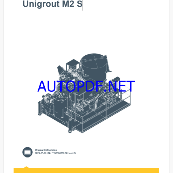 Epiroc Unigrout M2 S Control System Manual