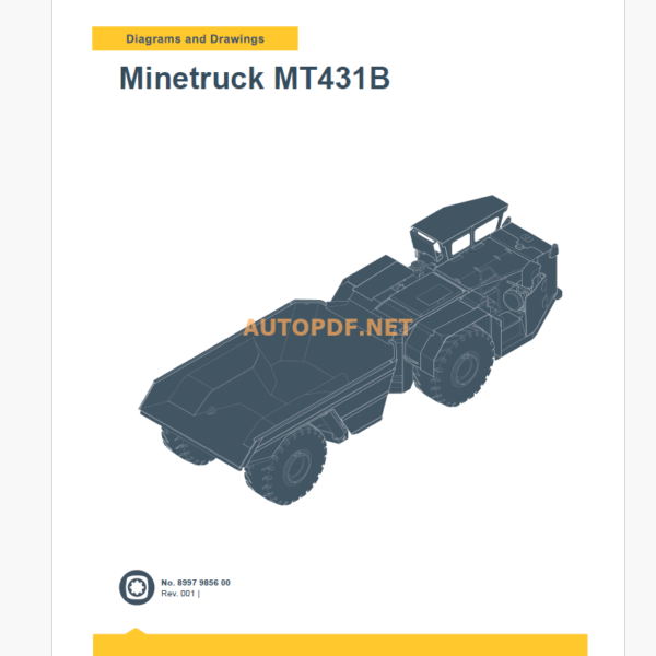 Epiroc Minetruck MT431B Diagrams and Drawings Manual