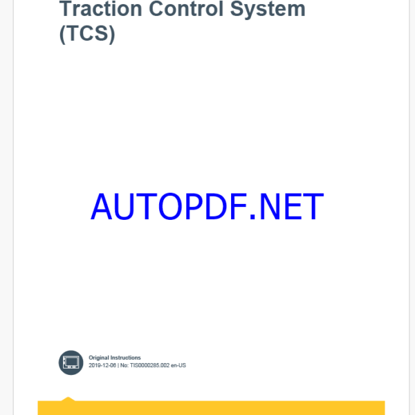 Epiroc Traction Control System TCS Control System Manual