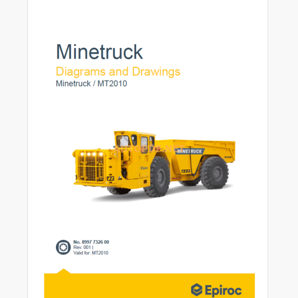 Epiroc Minetruck MT2010 Diagrams and Drawings Manual