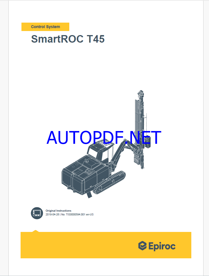 Epiroc SmartROC T45 Control System Manual