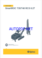 Epiroc SmartROC T35, T40 RCS 6.27 Control System Manual