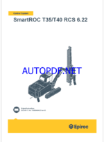 Epiroc SmartROC T35, T40 RCS 6.22 Control System Manual