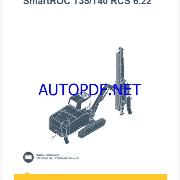 Epiroc SmartROC T35, T40 RCS 6.22 Control System Manual