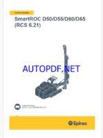 Epiroc SmartROC D50, D55, D60, D65 RCS 6.21 Control System Manual