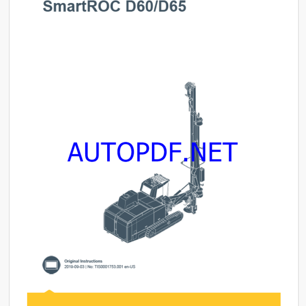 Epiroc SmartROC D60, D65 Control System Manual