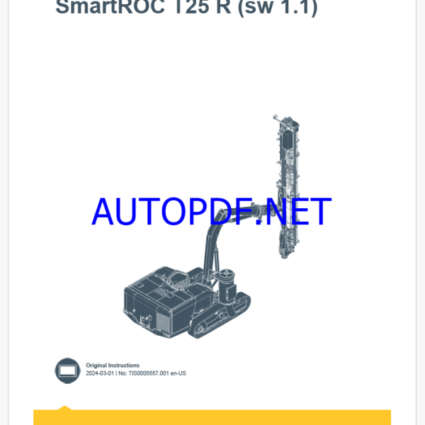 Epiroc SmartROC T25 R SW1.1 Control System Manual