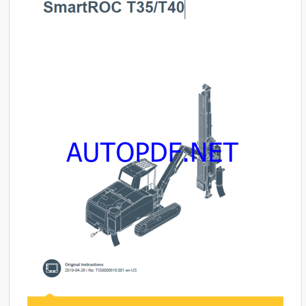 Epiroc SmartROC T35, T40 Control System Manual