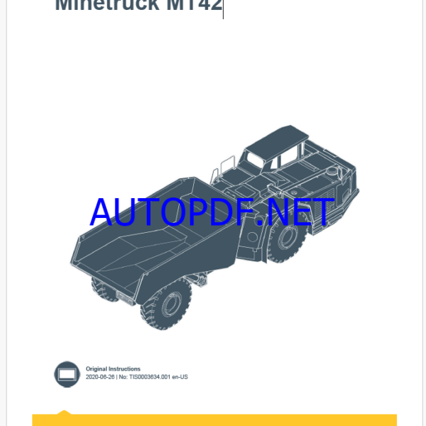 Epiroc Minetruck MT42 Control System Manual