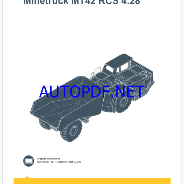 Epiroc Minetruck MT42 RCS 4.28 Control System Manual