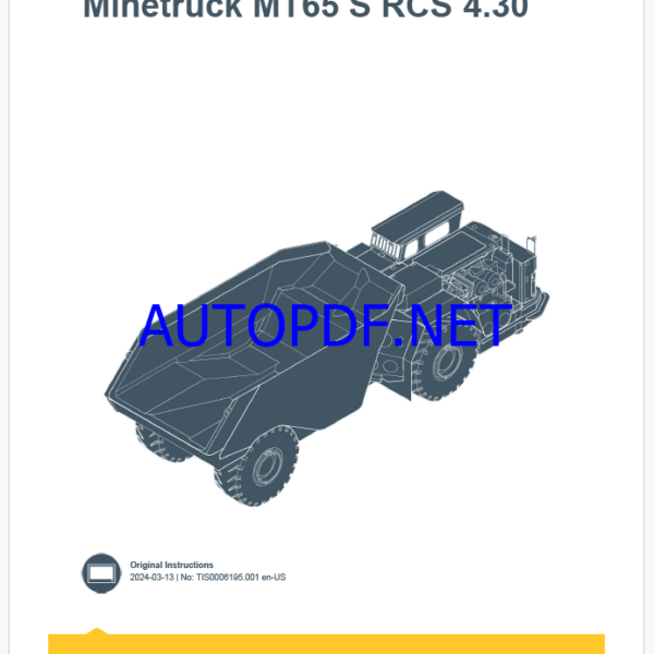 Epiroc Minetruck MT54 S RCS 4.30 Control System Manual