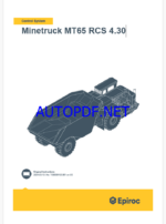 Epiroc Minetruck MT65 RCS 4.30 Control System Manual