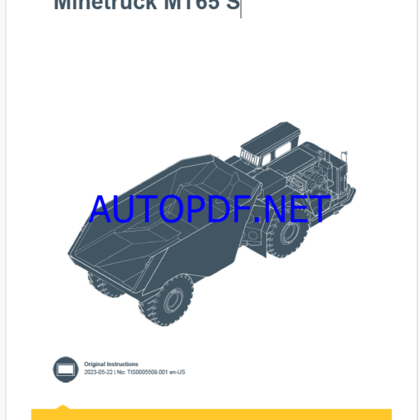 Epiroc Minetruck MT65 S Control System Manual