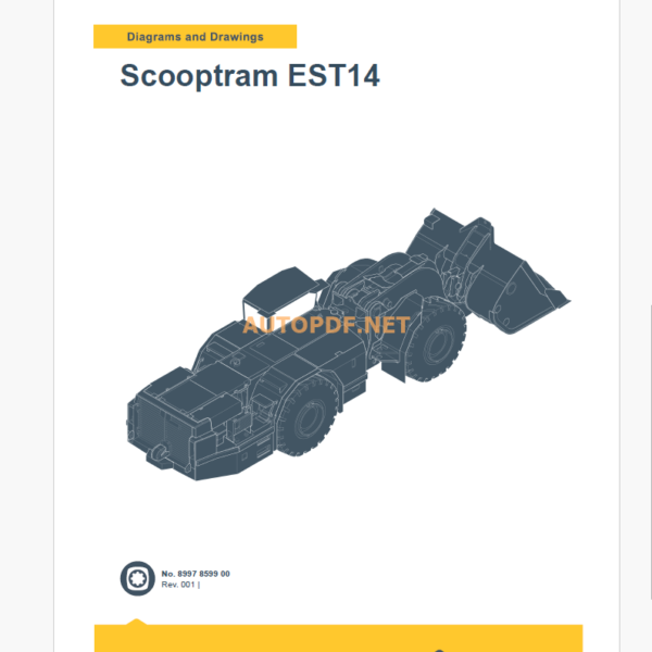 Epiroc Scooptram EST14 Diagrams and Drawings Manual