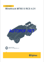 Epiroc Minetruck MT65 S RCS 4.31 Control System Manual