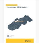 Epiroc Scooptram ST14 Battery Diagrams and Drawings Manual