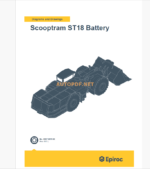 Epiroc Scooptram ST18 Battery Diagrams and Drawings Manual