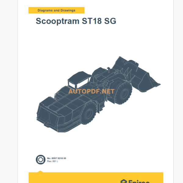 Epiroc Scooptram ST18 SG Diagrams and Drawings Manual