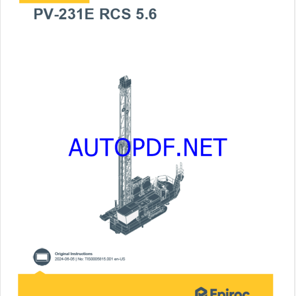 Epiroc PV-231E RCS 5.6 Pit Viper Control System Manual (2)