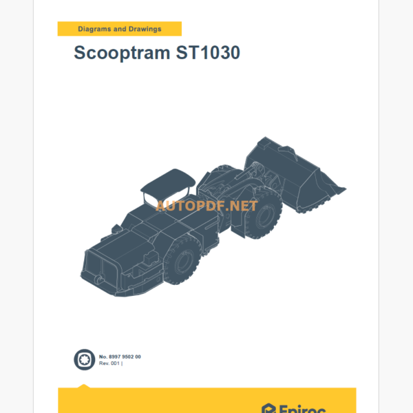 Epiroc Scooptram ST1030 Diagrams and Drawings Manual