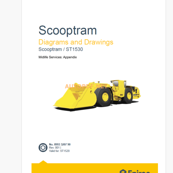 Epiroc Scooptram ST1530 Diagrams and Drawings Manual