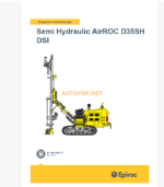 Epiroc Semi Hydraulic AirROC D35SH DSI Diagrams and Drawings Manual