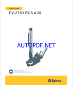 Epiroc PV-271D RCS 4.20 Pit Viper Control System Manual