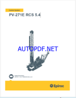 Epiroc PV-271E RCS 5.4 Pit Viper Control System Manual