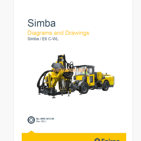 Epiroc Simba/EA C-WL Diagrams and Drawings Manual