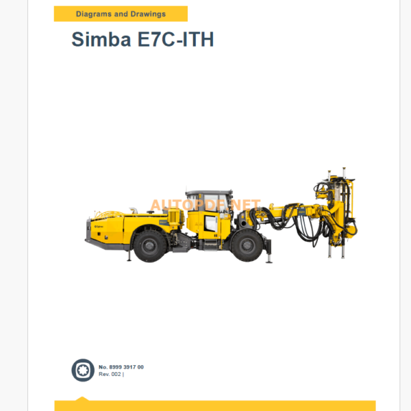 Epiroc Simba E7C-ITH Diagrams and Drawings Manual