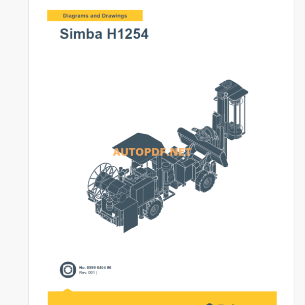 Epiroc Simba H1254 Diagrams and Drawings Manual