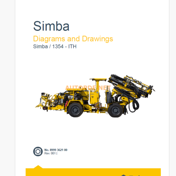 Epiroc Simba H1354-ITH Diagrams and Drawings Manual