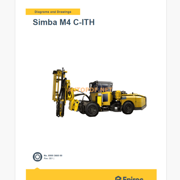 Epiroc Simba M4 C-ITH Diagrams and Drawings Manual