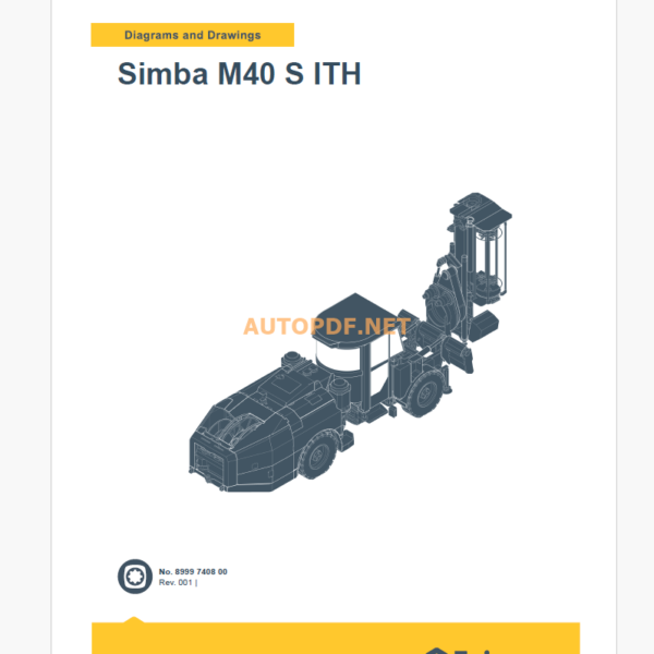 Epiroc Simba M40 S ITH Diagrams and Drawings Manual