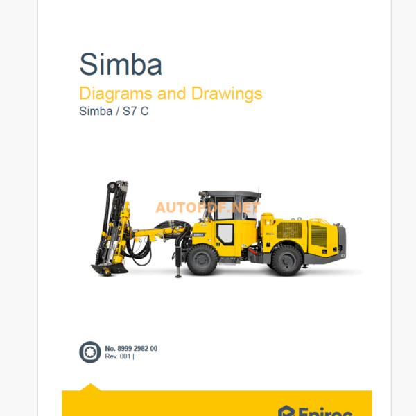 Epiroc Simba S7 C Diagrams and Drawings Manual