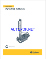 Epiroc PV-351D RCS 5.5 Pit Viper Control System Manual