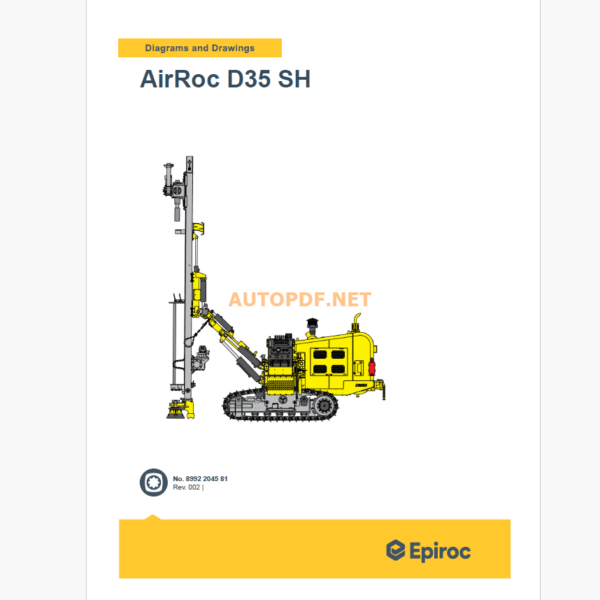 Epiroc AirRoc D35 SH Diagrams and Drawings Manual