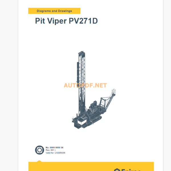 Epiroc Pit Viper PV271D ÖDiagrams and Drawings Manual