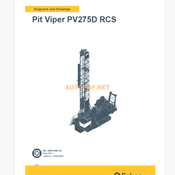 Epiroc Pit Viper PV275D RCS Diagrams and Drawings Manual