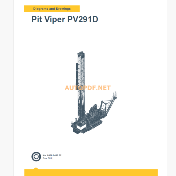 Epiroc Pit Viper PV291D Diagrams and Drawings Manual