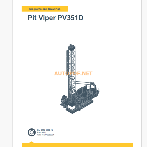 Epiroc Pit Viper PV351D Diagrams and Drawings Manual