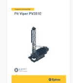 Epiroc Pit Viper PV351E Diagrams and Drawings Manual