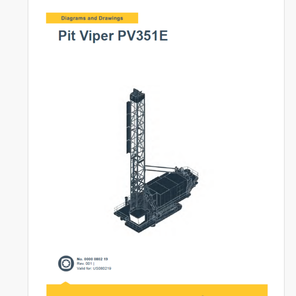 Epiroc Pit Viper PV351E Diagrams and Drawings Manual