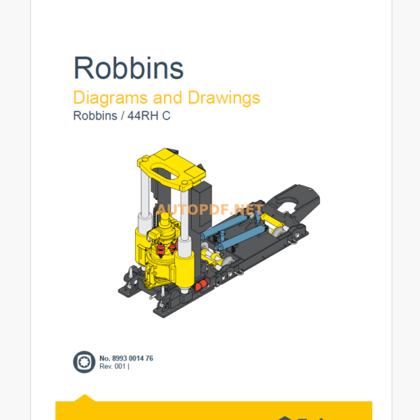 Epiroc Robbins/ 44 RH C Diagrams and Drawings Manual