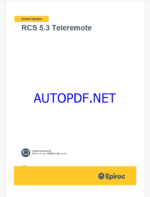 Epiroc RCS 5.3 Teleremote Control System Manual