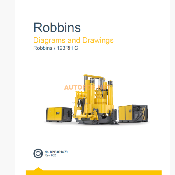 Epiroc Robbins/123RH C Diagrams and Drawings Manual