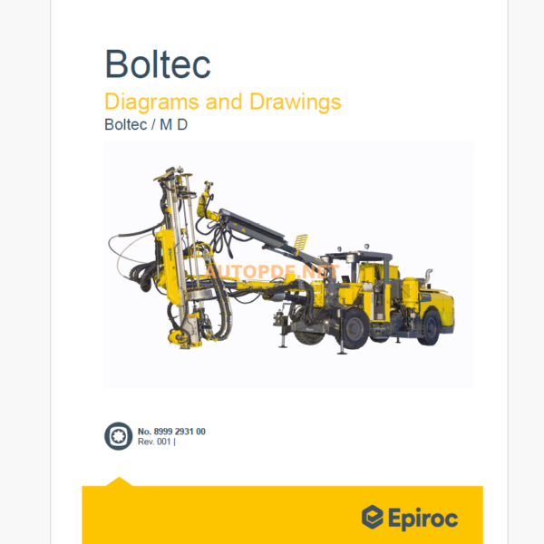 Epiroc Boltec M D Diagrams and Drawings Manual