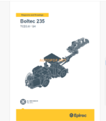 Epiroc Boltec 235 Diagrams and Drawings Manual