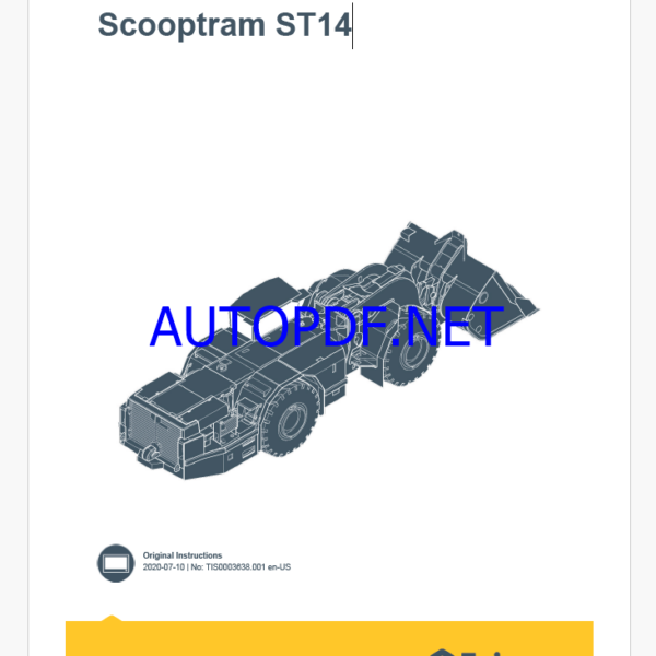 Epiroc Scooptram ST14 Battery Control System Manual